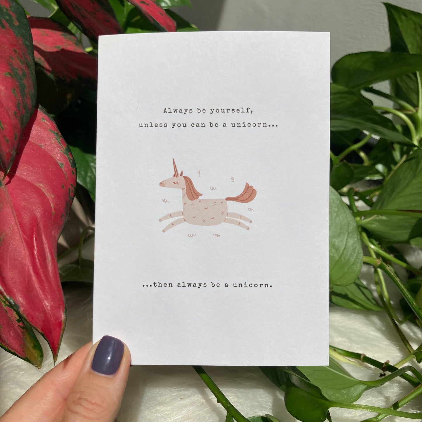 BE A UNICORN CARD