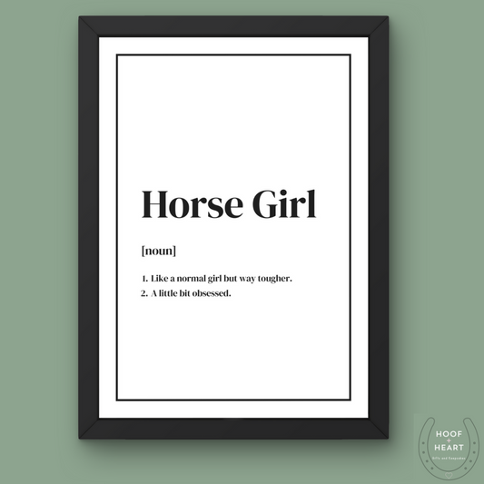 HORSE GIRL DEFINITION PRINT